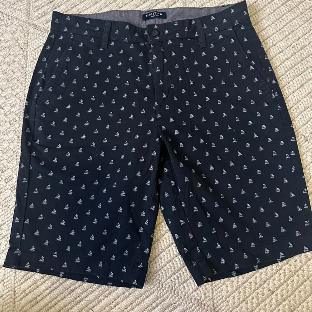 Nautica black and white shorts